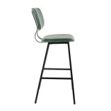 LumiSource Foundry Barstool - Set of 2 - GREEN - Side