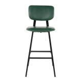 LumiSource Foundry Barstool - Set of 2 - GREEN - Front