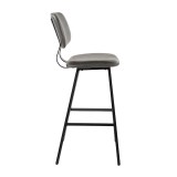 LumiSource Foundry Barstool - Set of 2 - GREY - Side