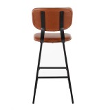 LumiSource Foundry Barstool - Set of 2 - COGNAC - Rear