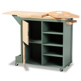 Baxton Studio Dorthy Two-Tone Kitchen Storage Cart