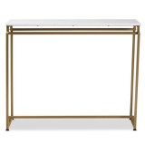 Baxton Studio Renzo Faux Marble Table Top Console Table