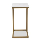 Baxton Studio Renzo Faux Marble Table Top End Table