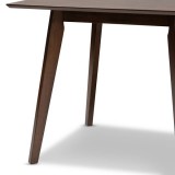 Baxton Studio Pernille Walnut Square Dining Table
