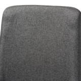 Baxton Studio Pernille Grey Fabric Upholstered Dining Chairs - Set of 4