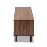 Baxton Studio Meike Walnut White TV Stand