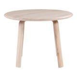 Malibu Round Dining Table White Oak - Top Angle