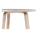 Malibu Round Dining Table White Oak - Table Side Close-Up