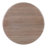 Malibu Round Dining Table White Oak - Table Top