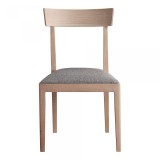 Moe's Home Collection Leone Dining Chair White Oak Set Of Two - Front