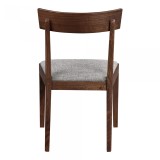 Moe's Home Collection Leone Dining Chair Walnut Set Of Two - Back Angle