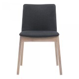 Moe's Home Collection Deco Oak Dining Chair Grey - Set Of Two - Front