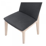Moe's Home Collection Deco Oak Dining Chair Grey - Set Of Two - Top Angle