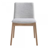 Moe's Home Collection Deco Oak Dining Chair Light Grey - Set Of Two - Front