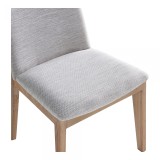 Moe's Home Collection Deco Oak Dining Chair Light Grey - Set Of Two - Top Angle