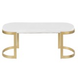 LumiSource Demi Bench - WHITE - Rear/Front