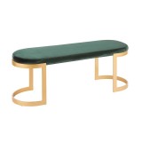 LumiSource Demi Bench - GREEN - Perspective