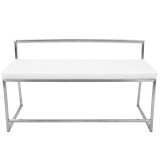 LumiSource Fuji Bench - WHITE - Front