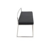 LumiSource Fuji Bench - BLACK - Side