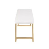 LumiSource Midas Bench - WHITE - Side
