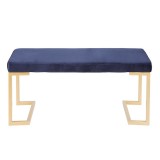 LumiSource Midas Bench - BLUE - Front / Rear