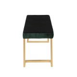 LumiSource Midas Bench - GREEN - Side