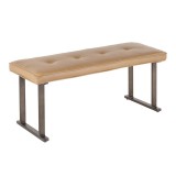 LumiSource Roman Bench - CAMEL - Perspective