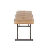 LumiSource Roman Bench - CAMEL - Side