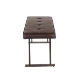 LumiSource Roman Bench - ESPRESSO - Side