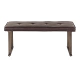 LumiSource Roman Bench - ESPRESSO - Front/Rear
