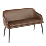 LumiSource Shelton Bench - ESPRESSO - Perspective