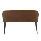 LumiSource Shelton Bench - ESPRESSO - Rear