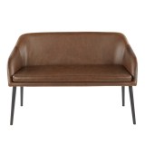 LumiSource Shelton Bench - ESPRESSO - Front