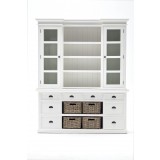 Nova Solo Halifax Kitchen Hutch Buffet Closed Front with Baskets