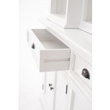 Nova Solo Kitchen Hutch Cabinet With 5 Doors 3 Drawers - Drawer Opened Close-Up