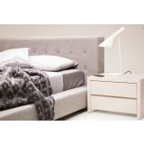 Fresca King Bed Pewter Tweed
