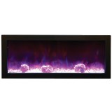 40″ Slim Electric Built-in w/ Black Steel Surround - Purple Flame