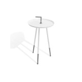 Bellini Modern Living Blaze End Table - WHITE