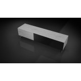 Influencer 75" TV Stand - Grey Oak - Top Angle