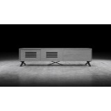 Influencer 75" TV Stand - Grey Oak - Opened