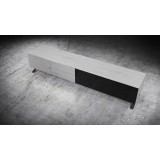 Influencer 90" TV Stand - Grey Oak - Top Angled