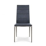 B-Modern - Soiree Dining Chair  Stainless Steel Back - Front