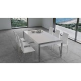 Savant Dining Table - side Angled Lifestyle