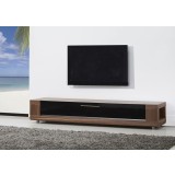 Editor Remix TV Stand - Walnut Veneer - Side Angled