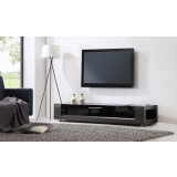 Editor Remix TV Stand - Ebony Veneer - Side Angled