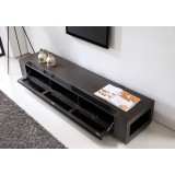 Editor Remix TV Stand - Ebony Veneer - Top View