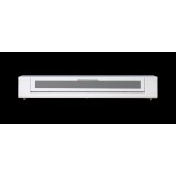 B-Modern Editor Remix TV Stand  - White with White Glass - Front