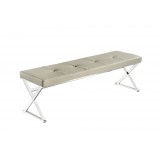 Savannah Bench Taupe - Angled