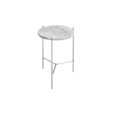 Bellini Modern Living Bolt Marble Top Side Table - Grey