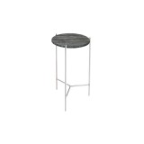 Bellini Modern Living Bolt Marble Top Side Table - Black